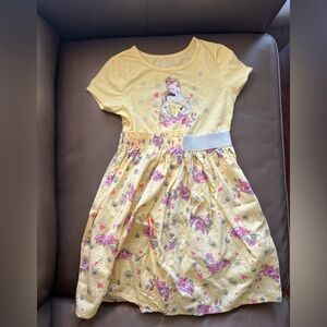 Disney Belle Yellow and Pink Kids Dress